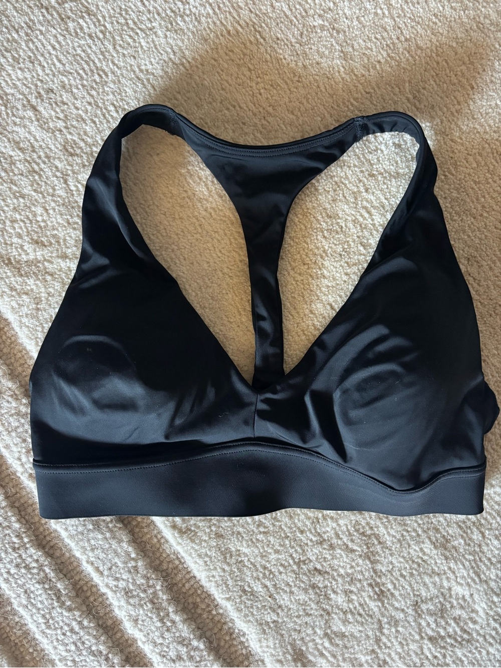 Athleta Black Racerback Sports Bra